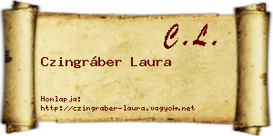 Czingráber Laura névjegykártya